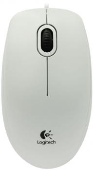 Мышь Logitech Mouse B100 White USB OEM