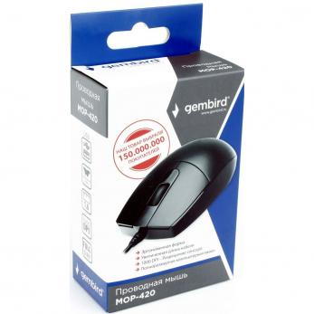 Мышь Gembird MOP-420, USB, черный