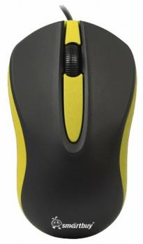 Мышь проводная SmartBuy SBM-329, черный, желтый