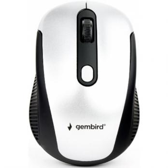 Мышь Gembird MUSW-420-4 серебряный, soft touch