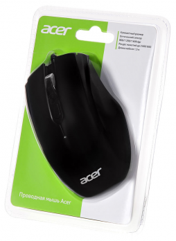 Мышь проводная Acer OMW010, черный