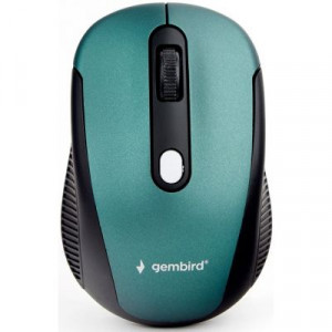 Мышь  Gembird MUSW-420-2 зеленый,soft touch